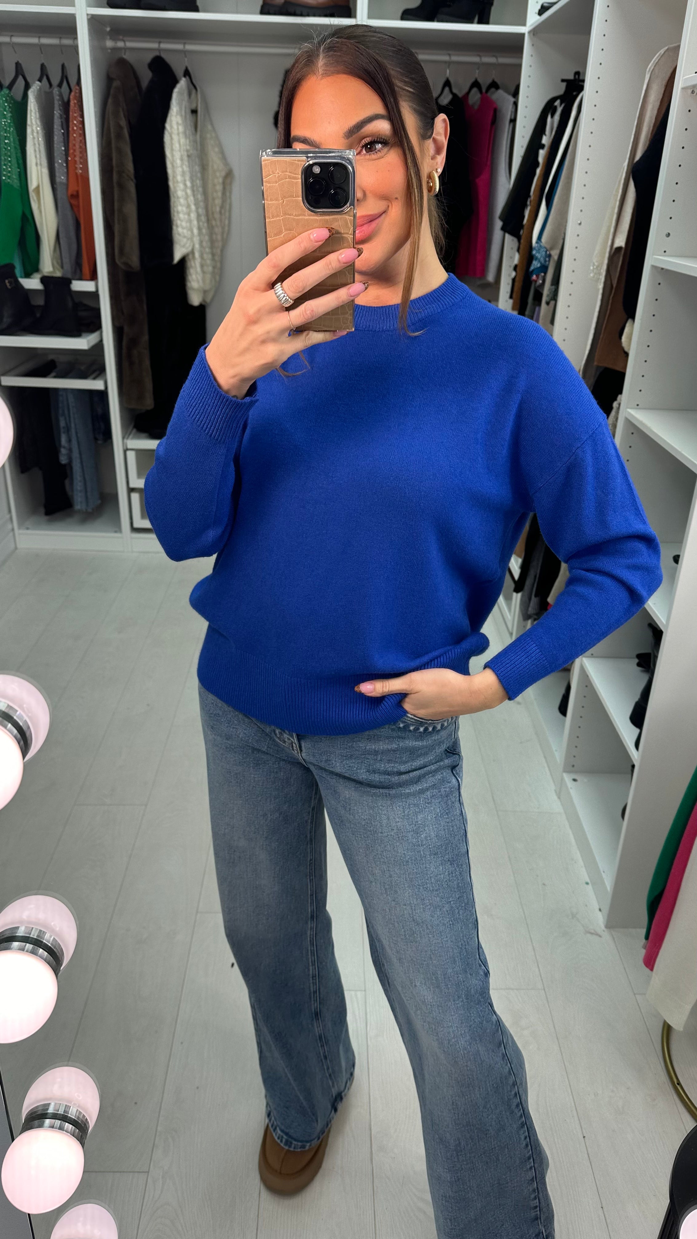 Eloisa Plain Super Soft Knit Jumper