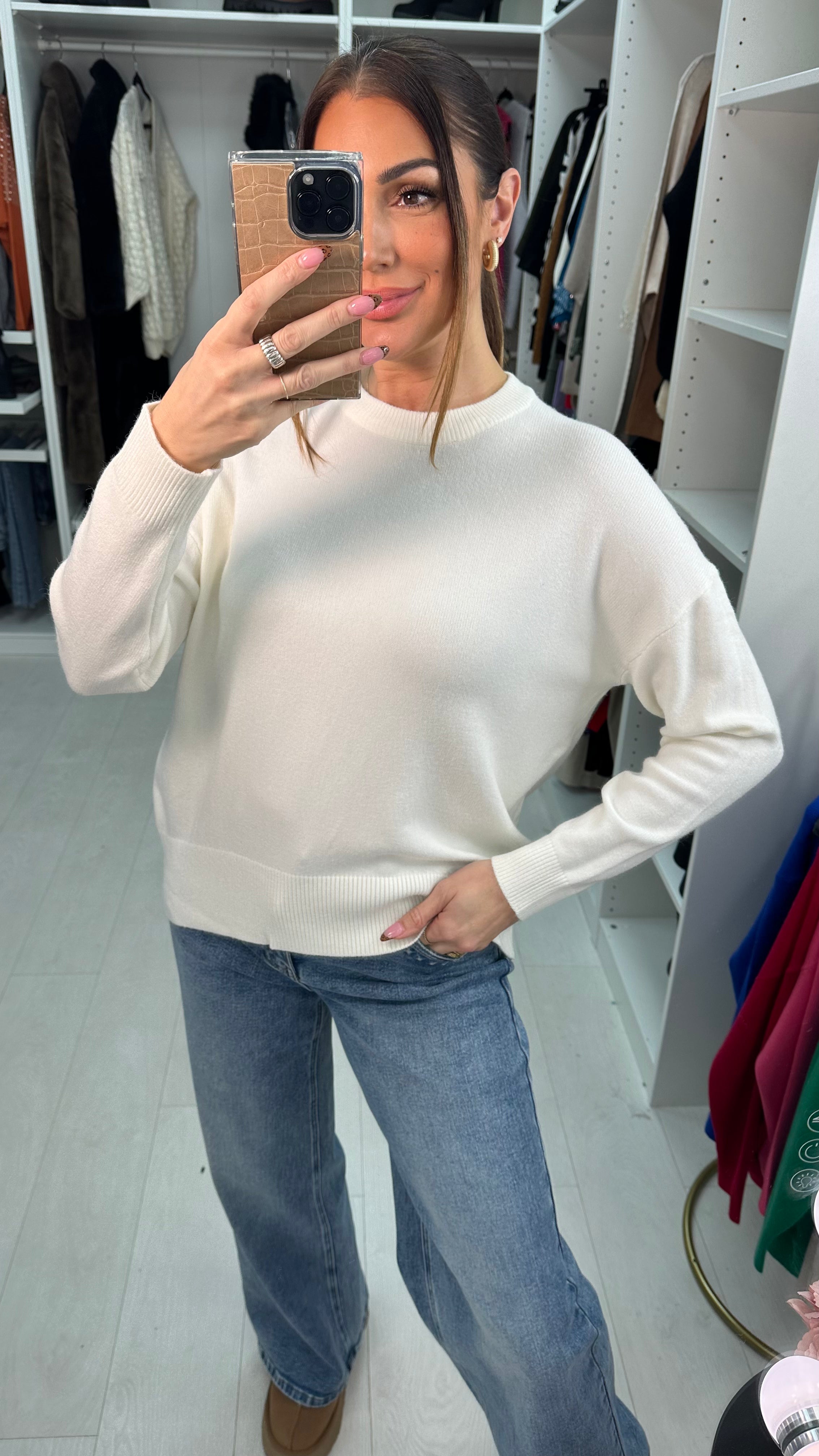 Eloisa Plain Super Soft Knit Jumper