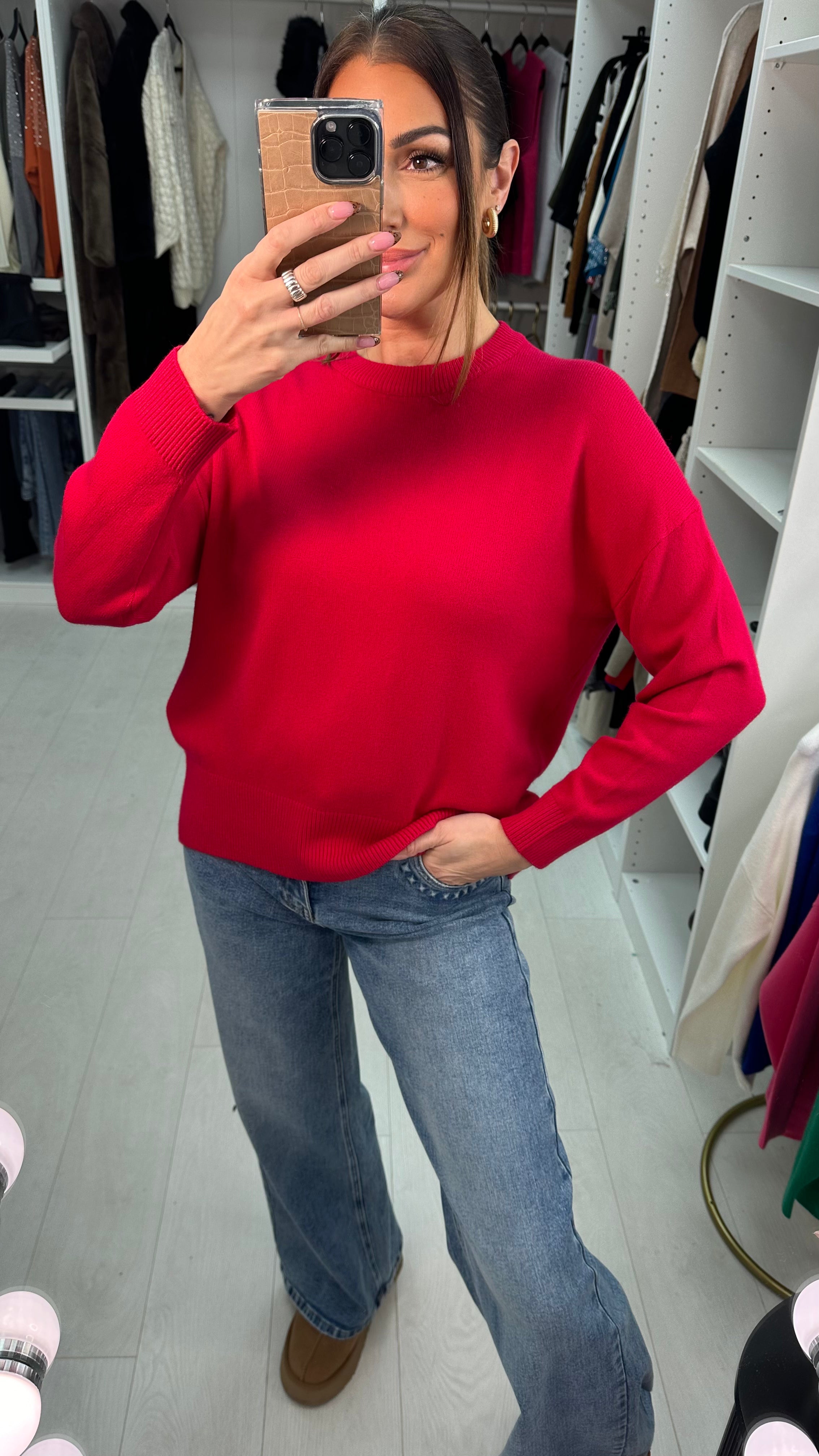 Eloisa Plain Super Soft Knit Jumper