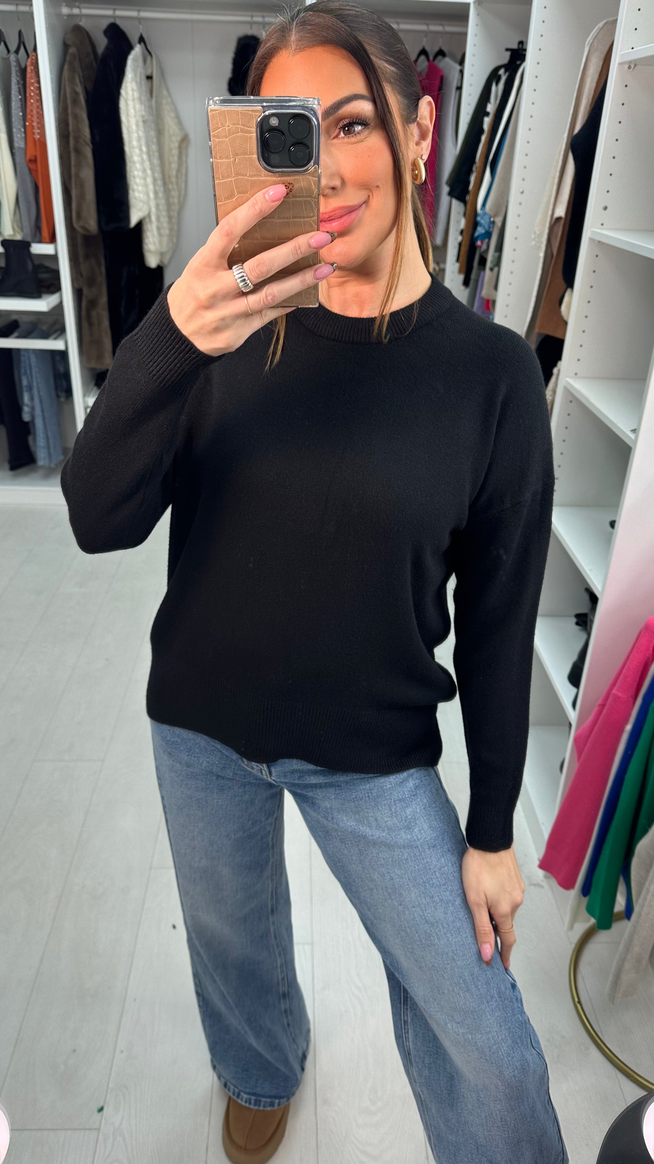 Eloisa Plain Super Soft Knit Jumper