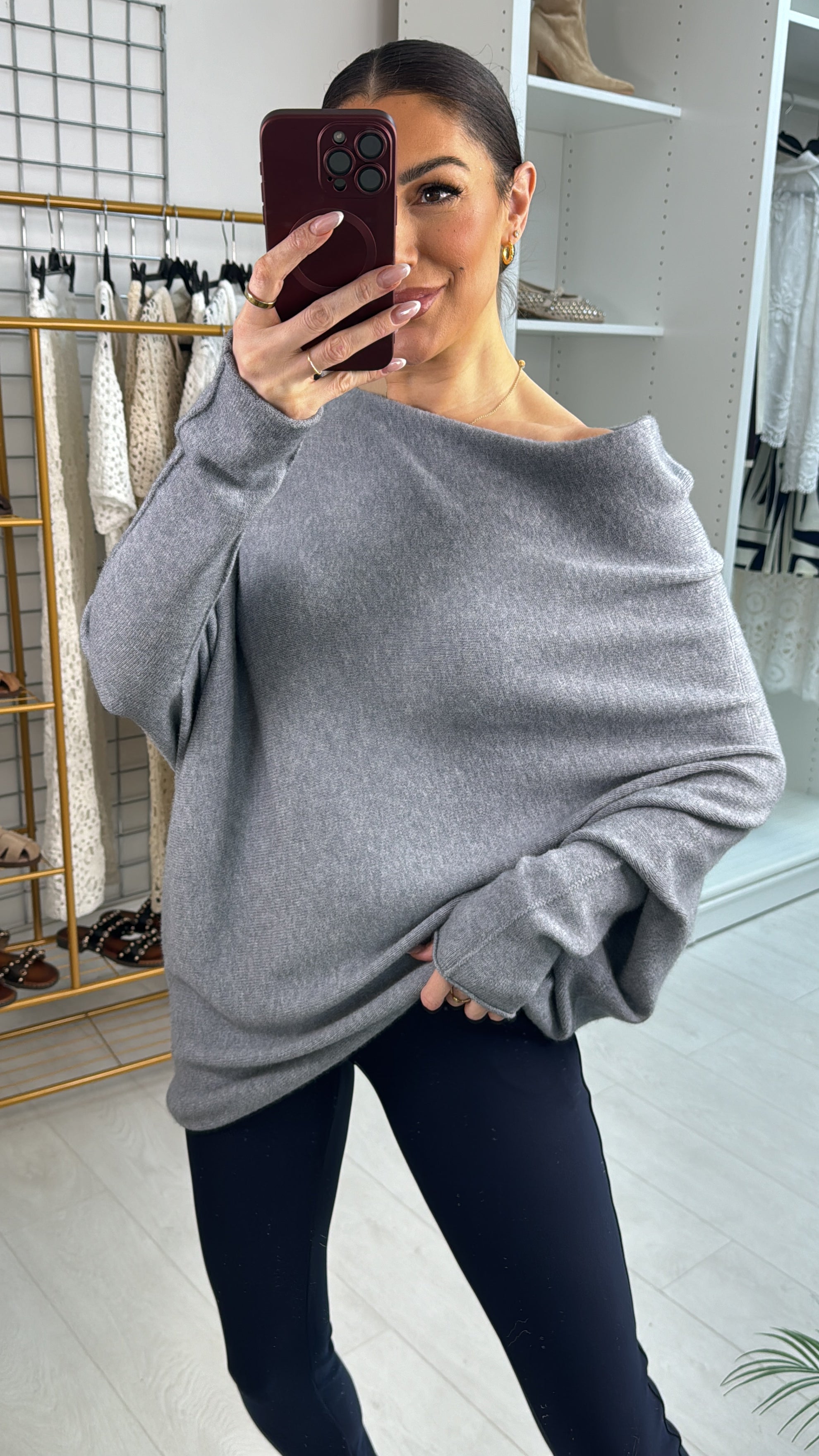 Nita Plain Asymmetric Jumper