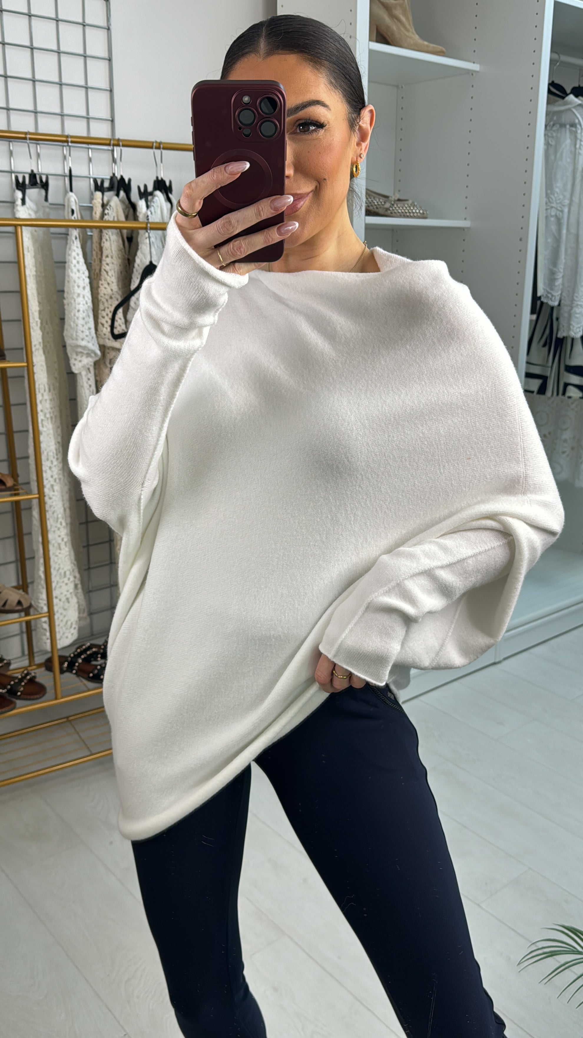 Nita Plain Asymmetric Jumper