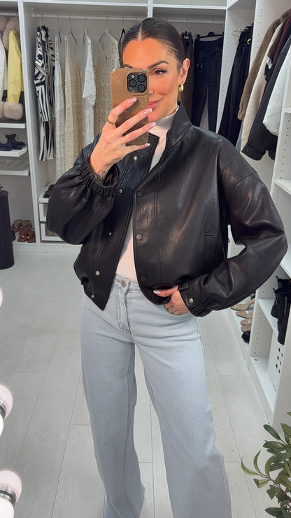 Adina Faux Leather Super Soft Jacket