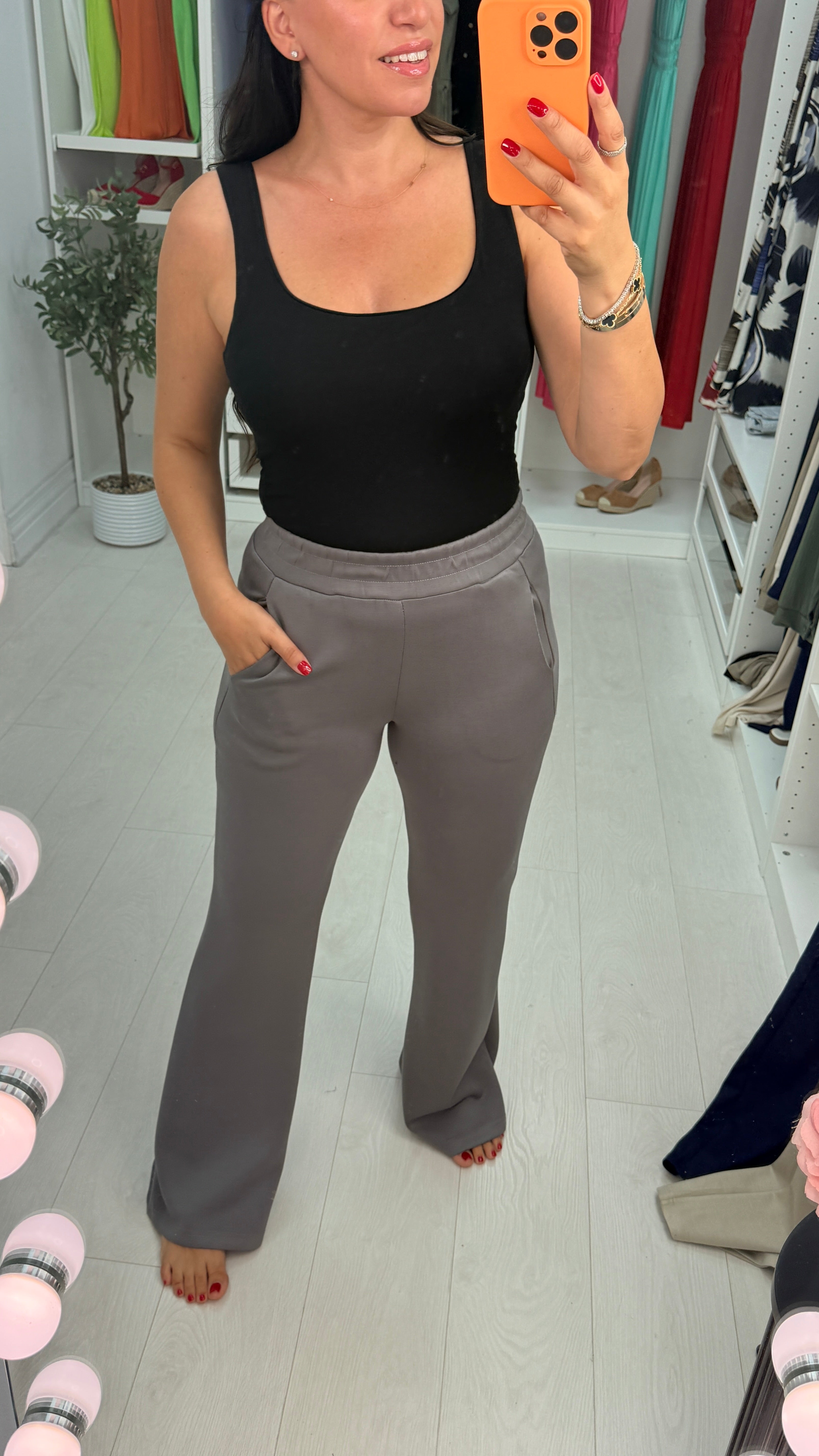 Suri Plain Super Soft Wide Leg Trousers