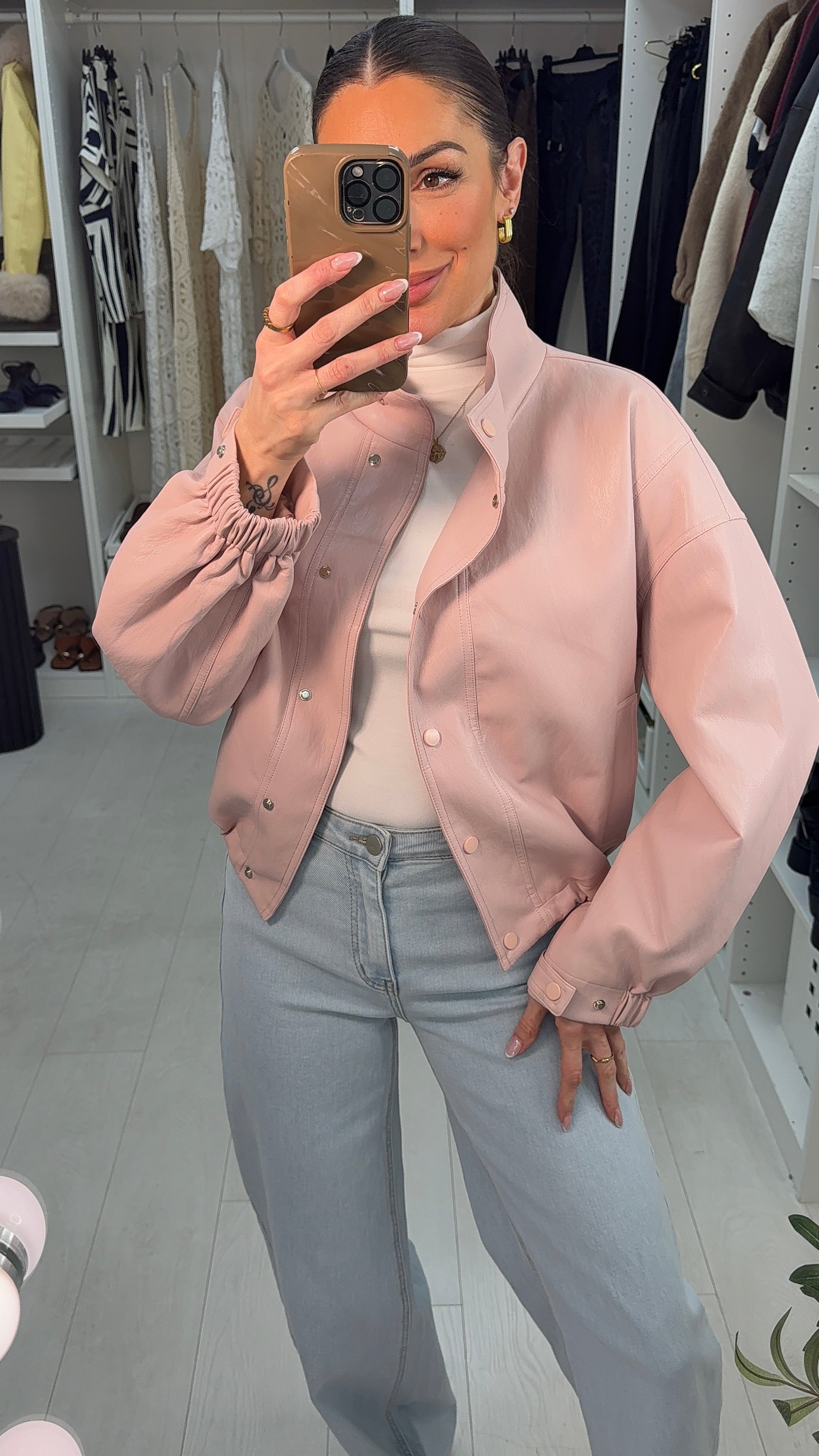 Adina Faux Leather Super Soft Jacket