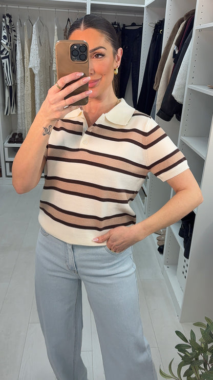 Zadie Stripe Fine Knit Jumper