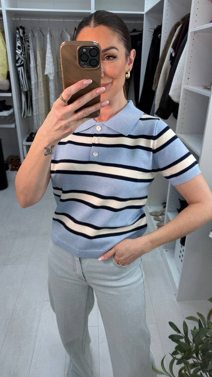 Zadie Stripe Fine Knit Jumper