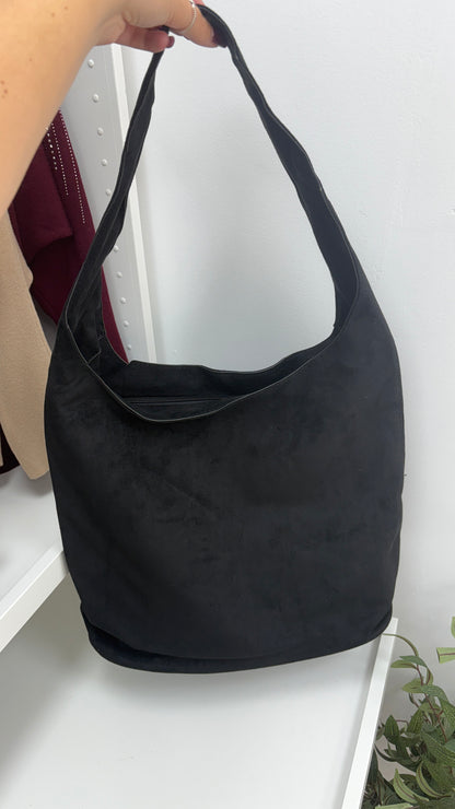 Roxanna Faux Suede Slouchy Shoulder Bag