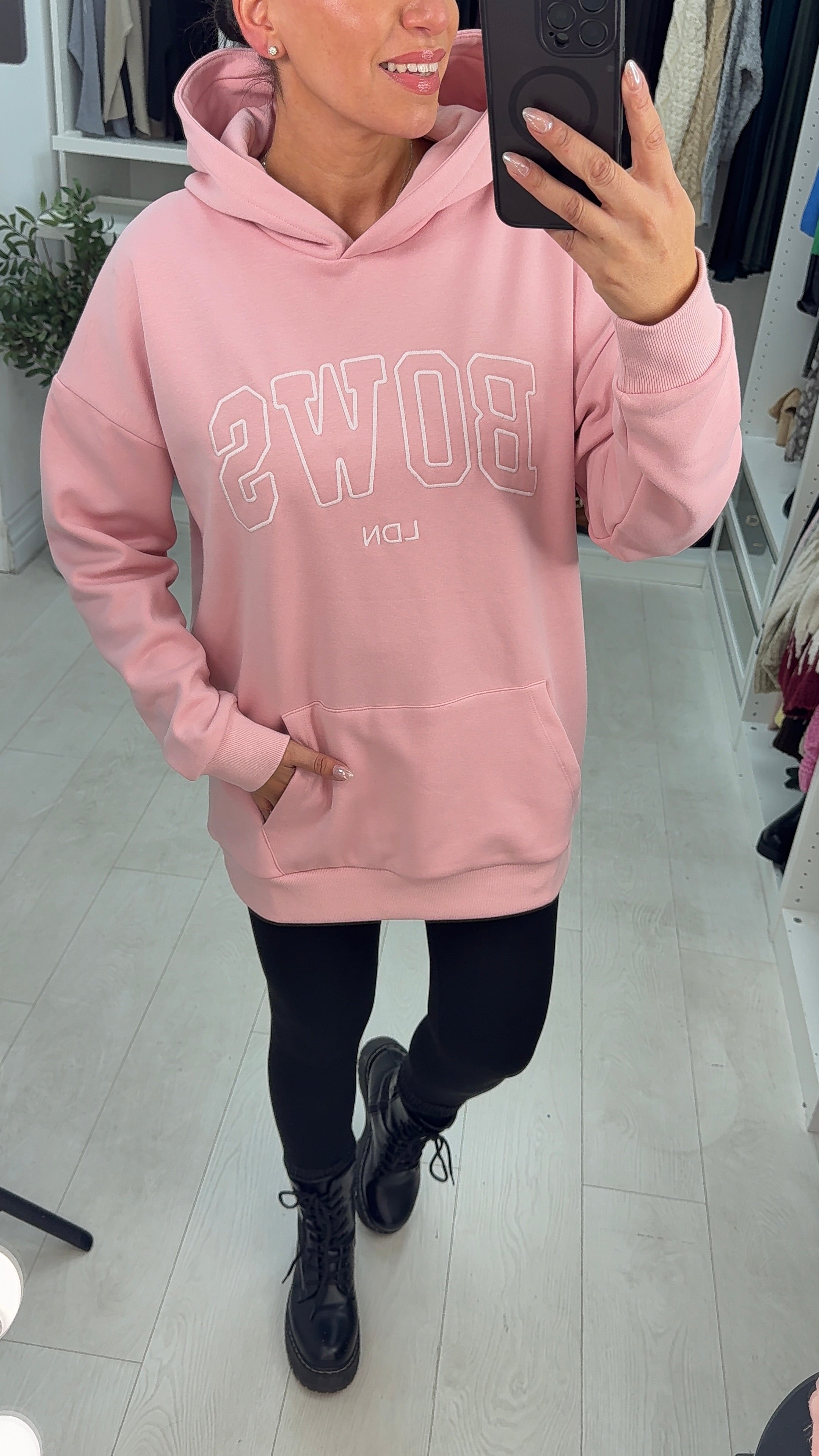 Bows LDN Hoodie Pink