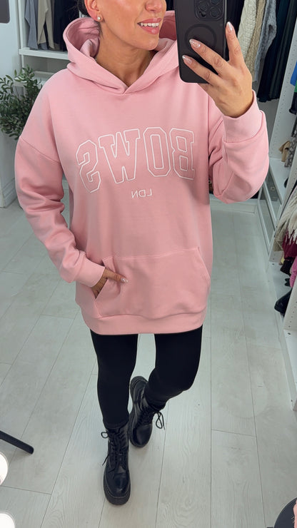 Bows LDN Hoodie Pink