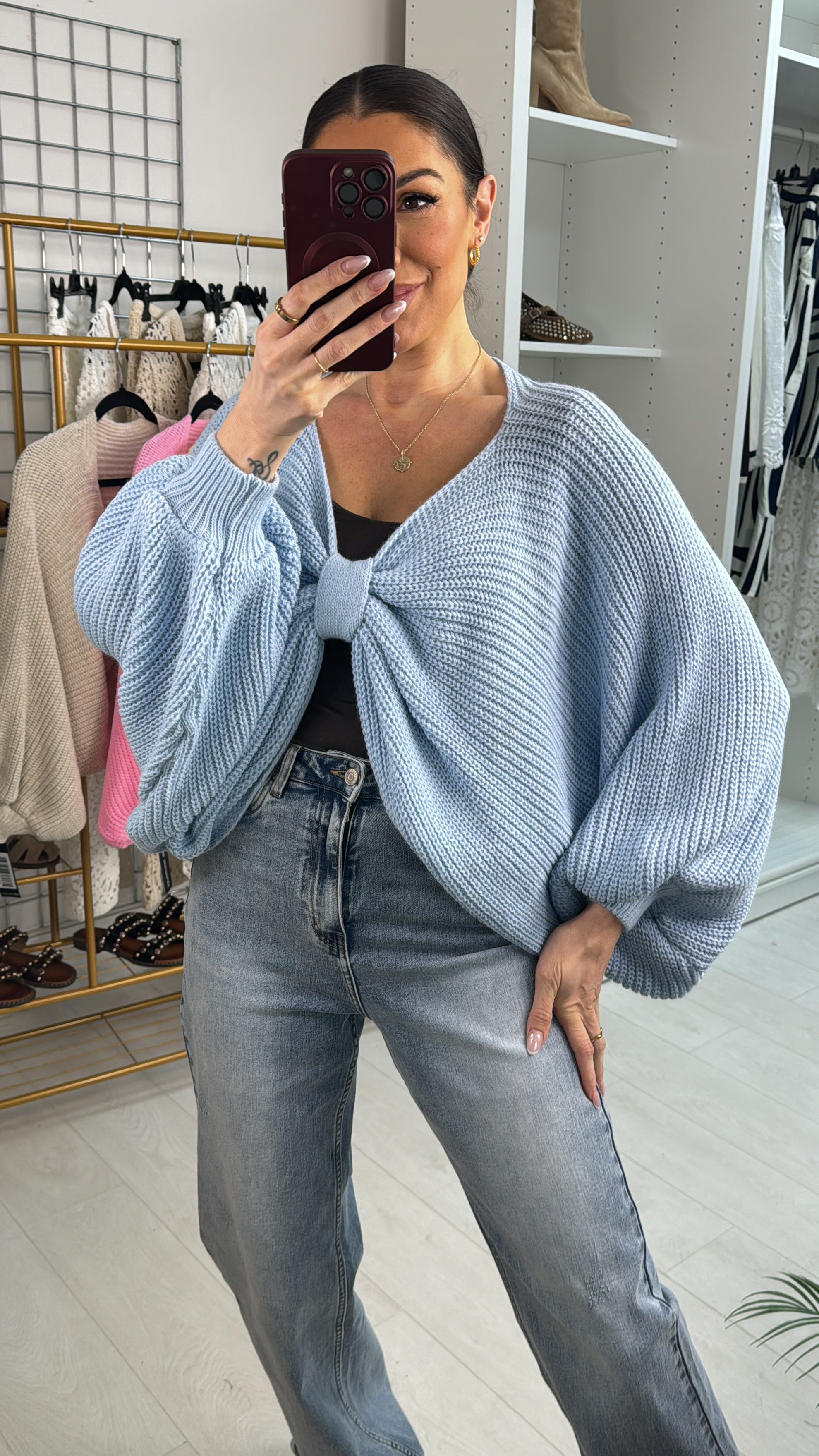 Malia Knot Detail Versatile Jumper