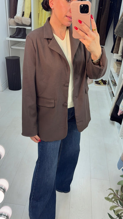 Meggie Plain Oversized Blazer