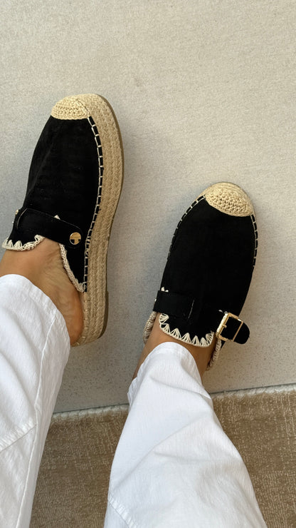 Harper Stitched Hem Detailed Slip-On Espadrilles
