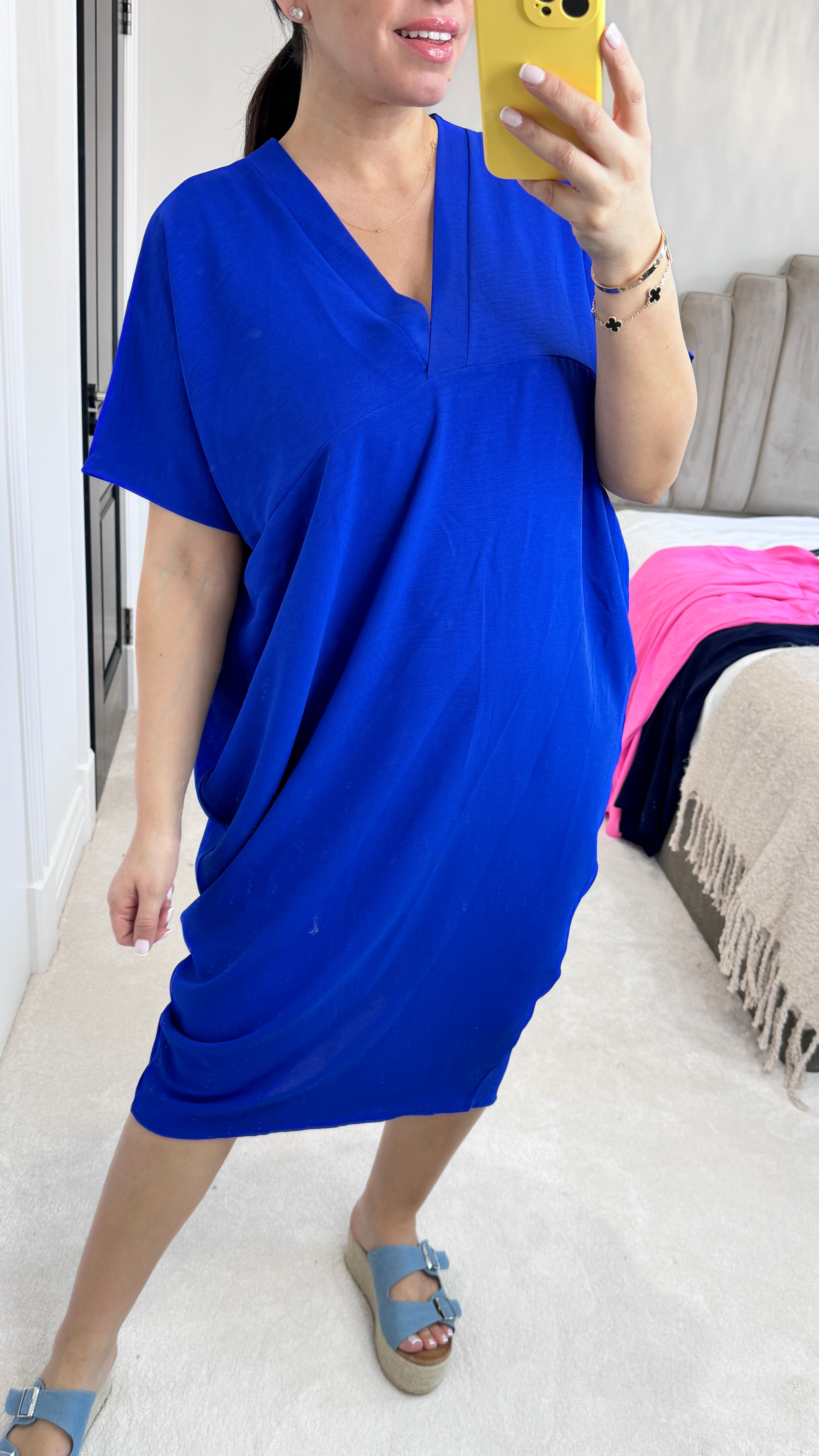 Joy V Neck Oversized Dress