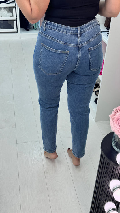 Malania Denim High Waist Jeans