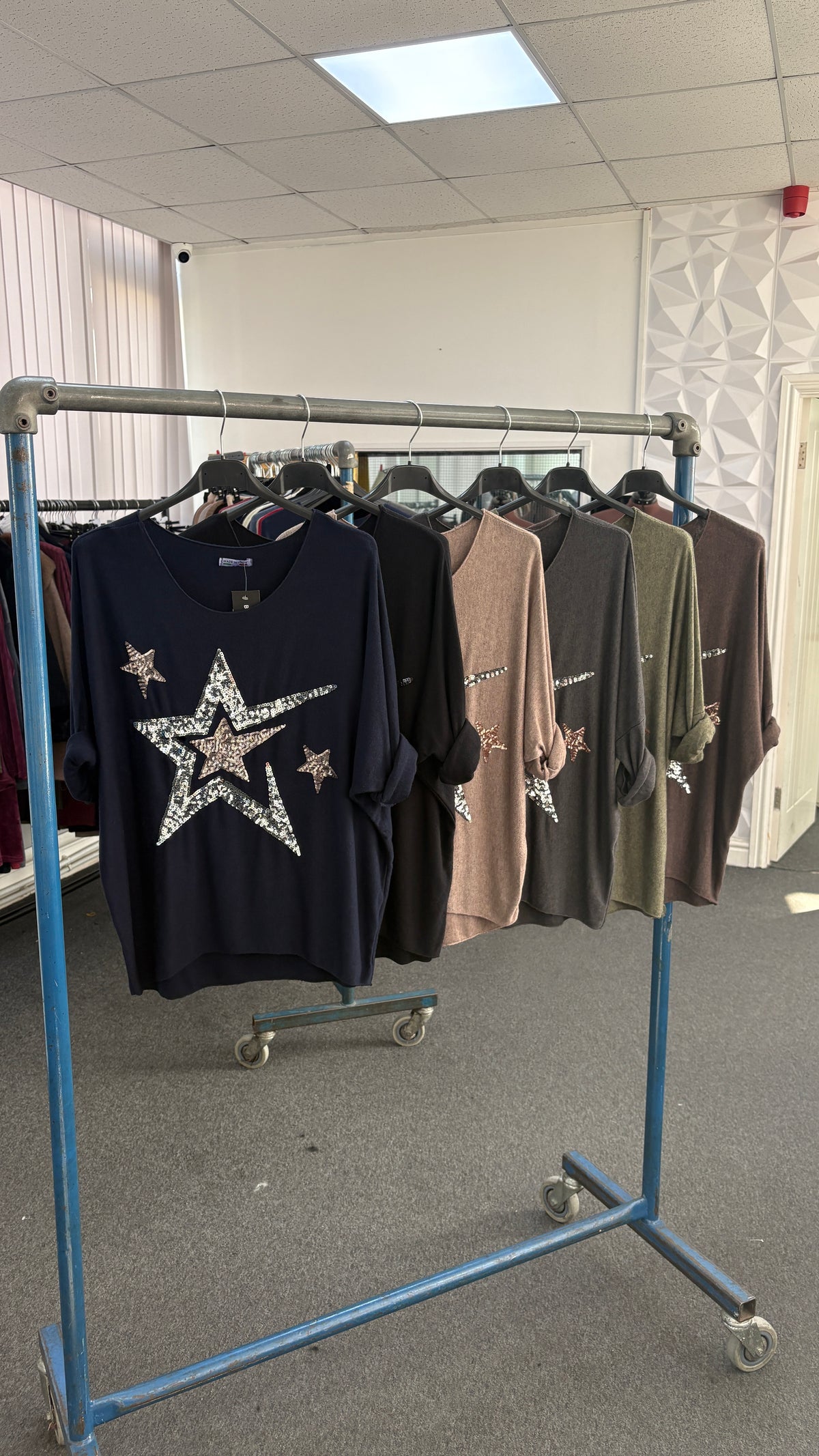 Nala Sequin Star Embellished Jumper