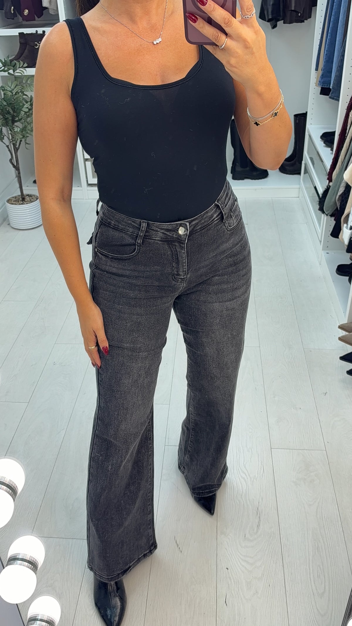 Ottilie High Waisted Wide Leg Jeans