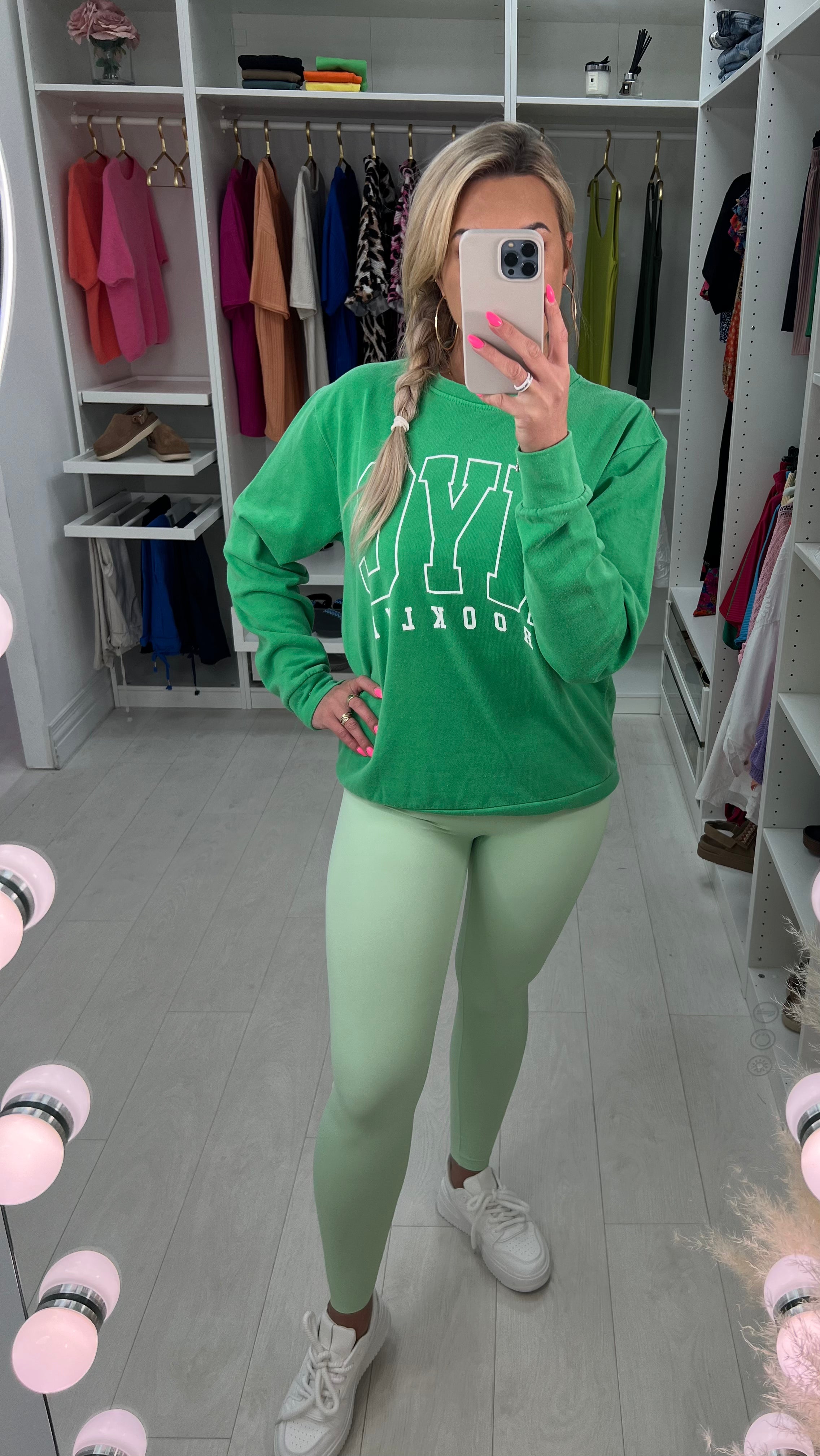 Avalee Mint  Plain Soft Stretch Leggings