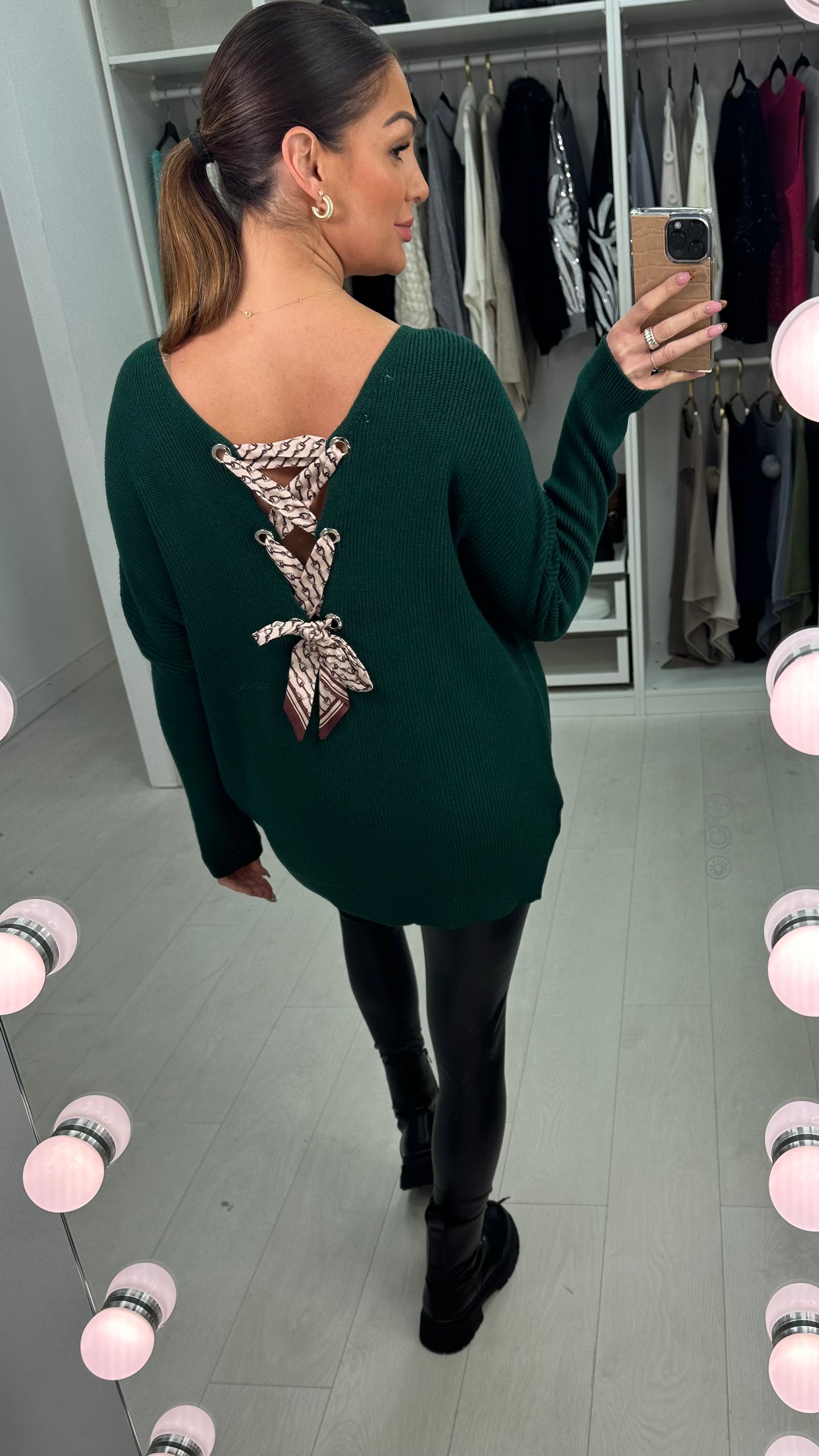 Olani Bow Tie Knit Jumper