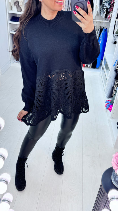 Tasha Crochet Detail Jumper