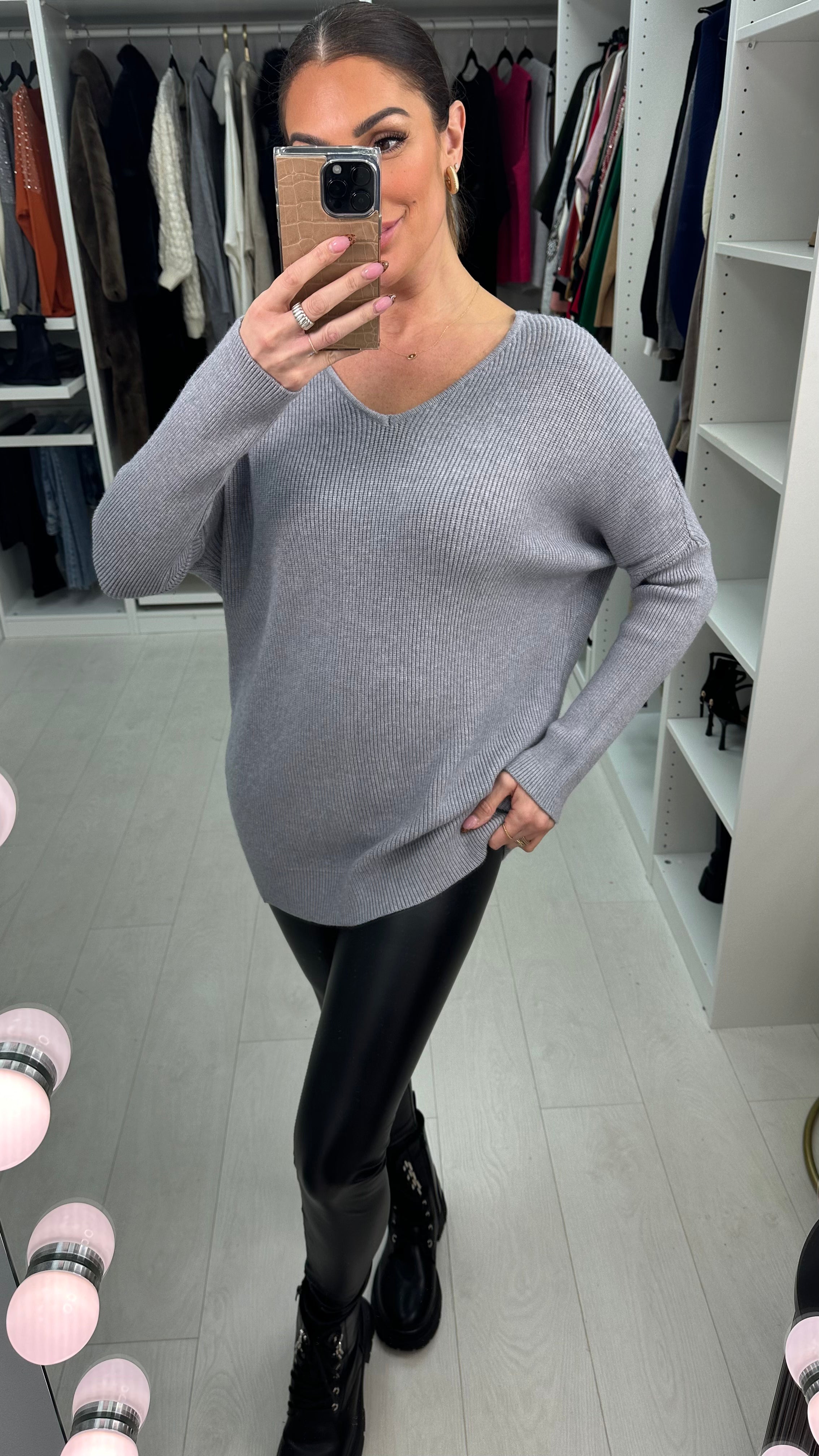 Olani Bow Tie Knit Jumper