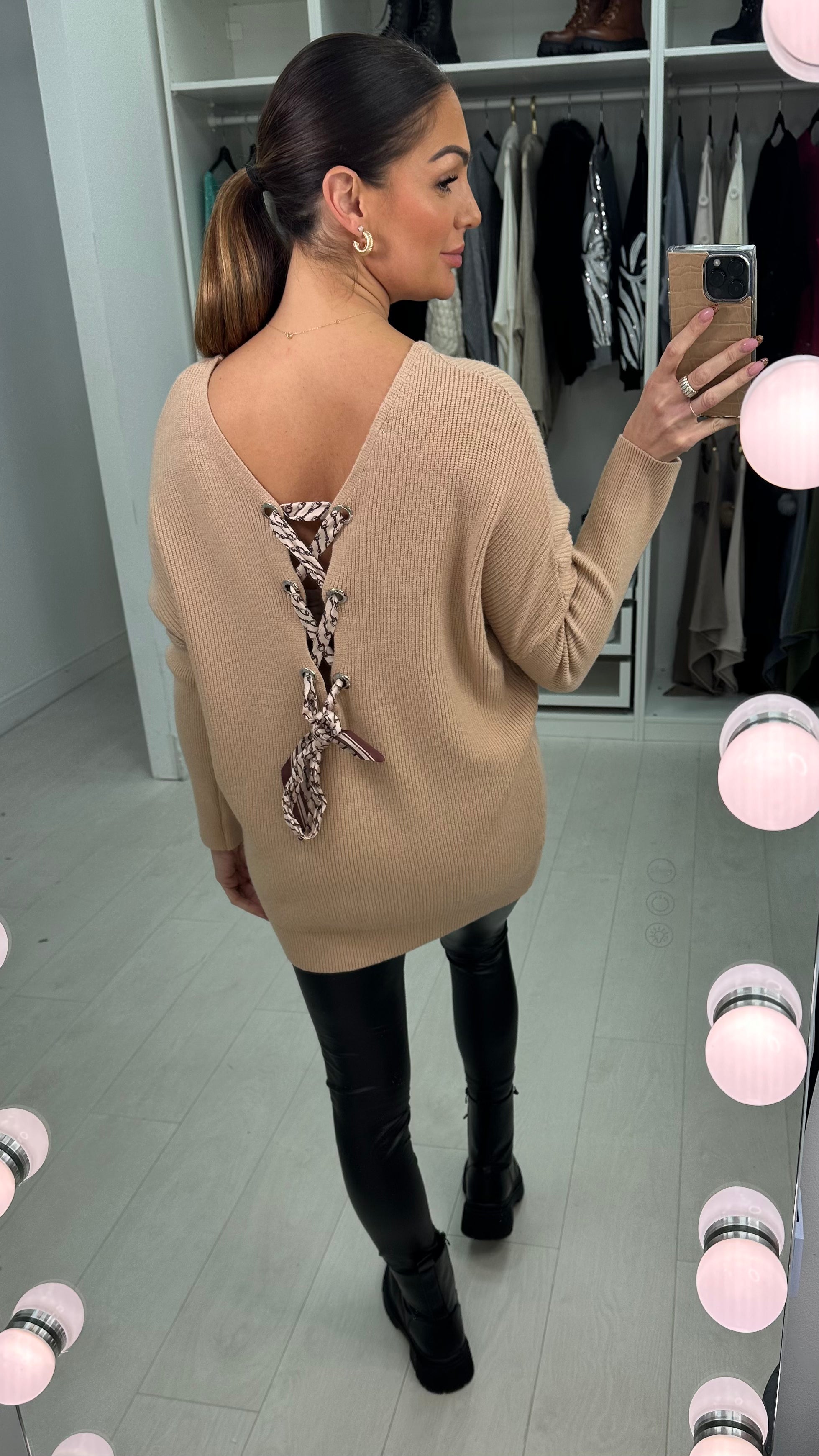 Olani Bow Tie Knit Jumper