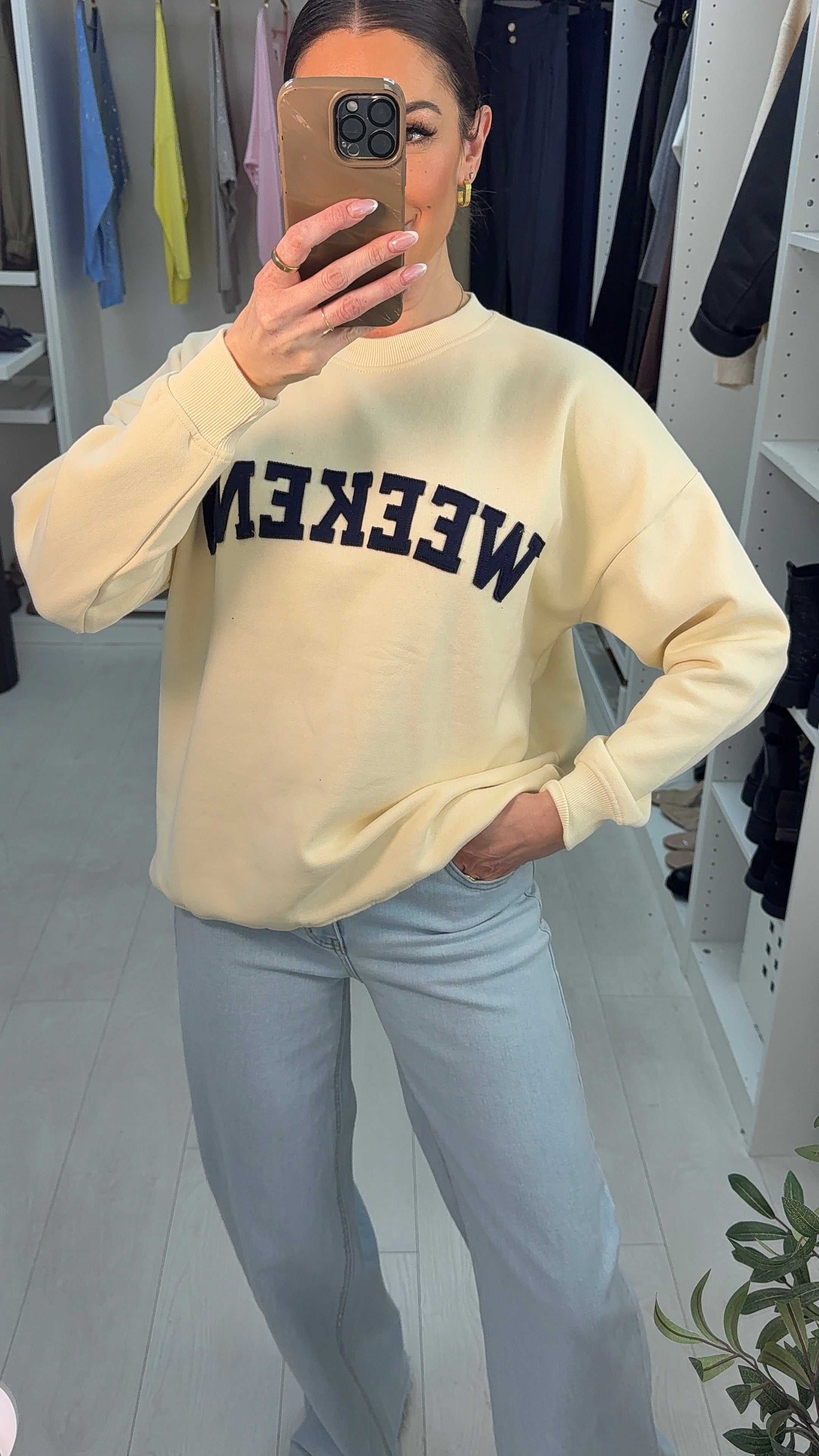 Dasha 'Weekend' Slogan Sweatshirt