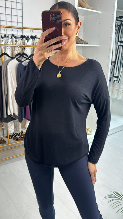 Ralina Plain Super Soft Thin Knit Jumper
