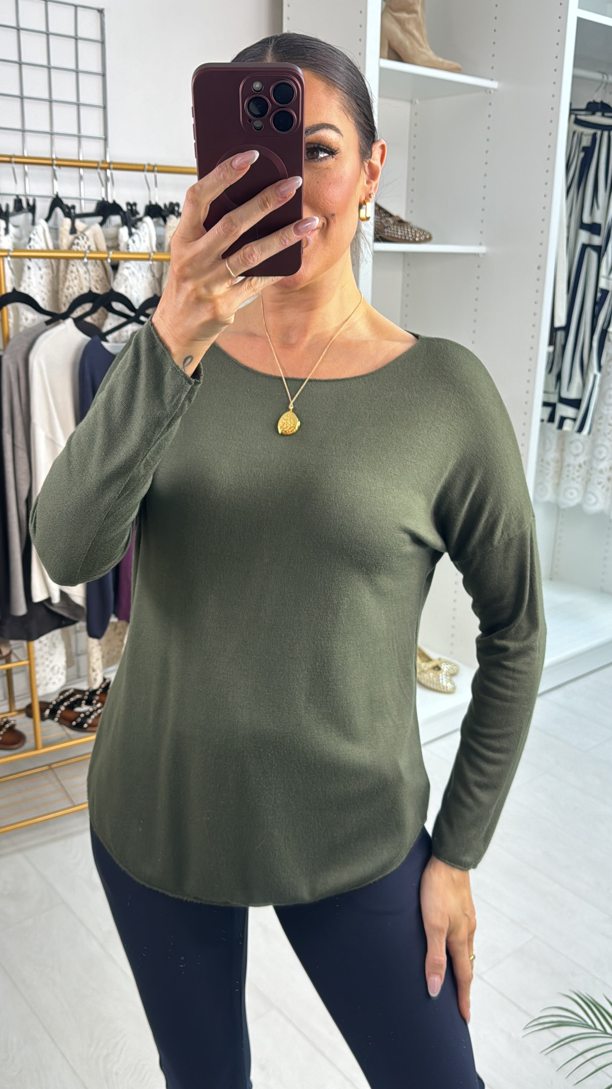 Ralina Plain Super Soft Thin Knit Jumper