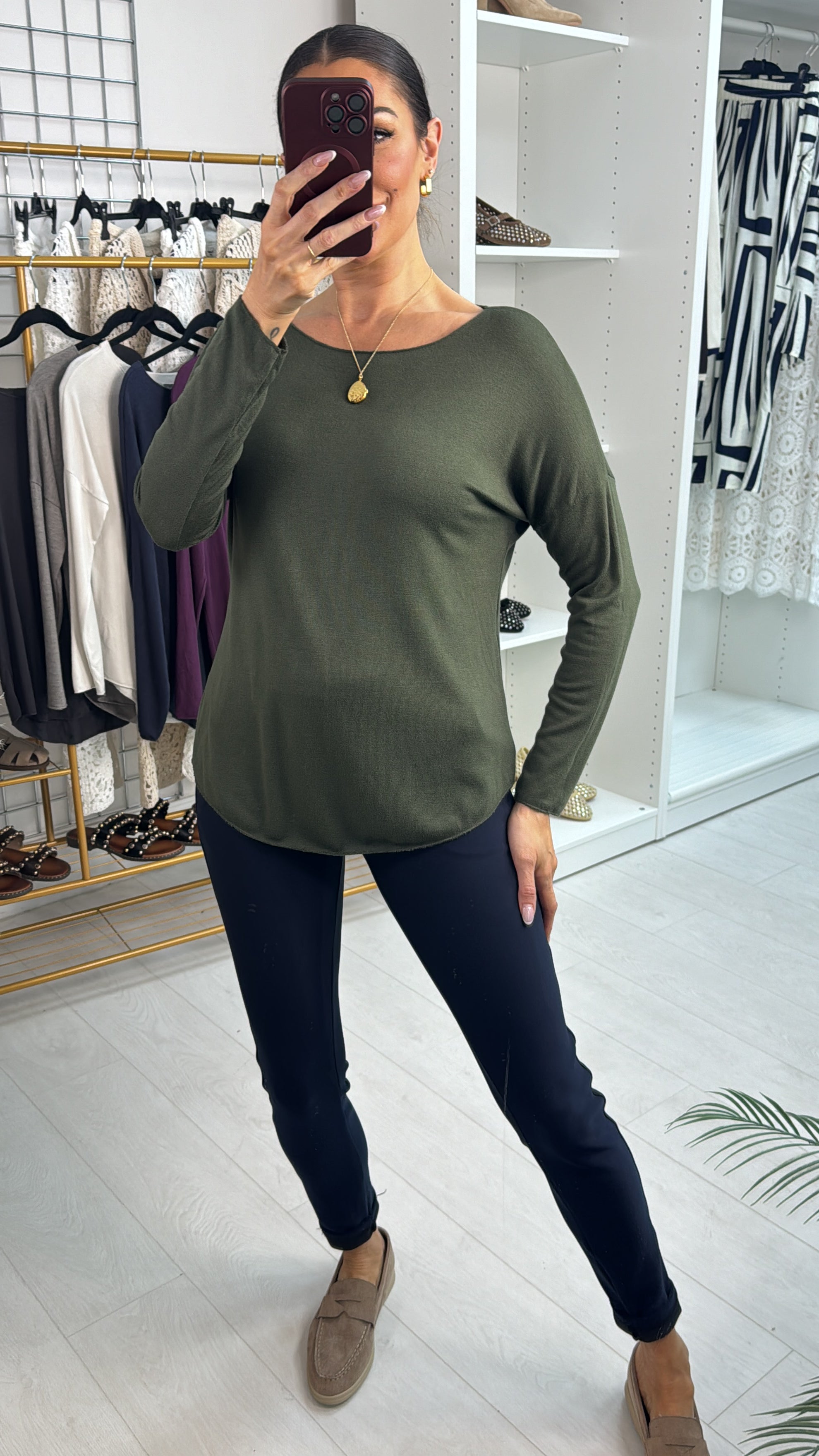 Ralina Plain Super Soft Thin Knit Jumper
