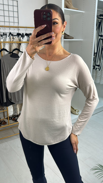 Ralina Plain Super Soft Thin Knit Jumper