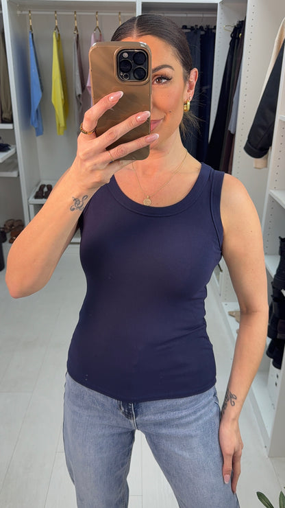 Leilani Plain Basic Vest Top