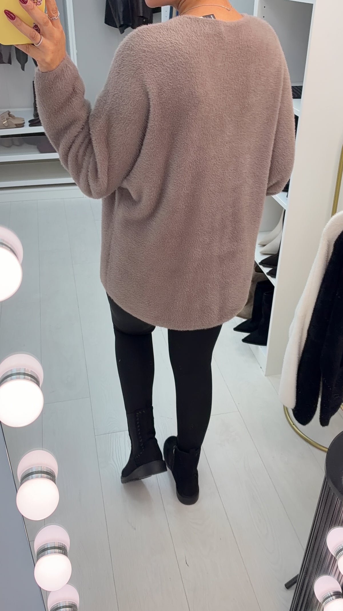 Nellis Super Soft Fluffy Button Front Cardigan