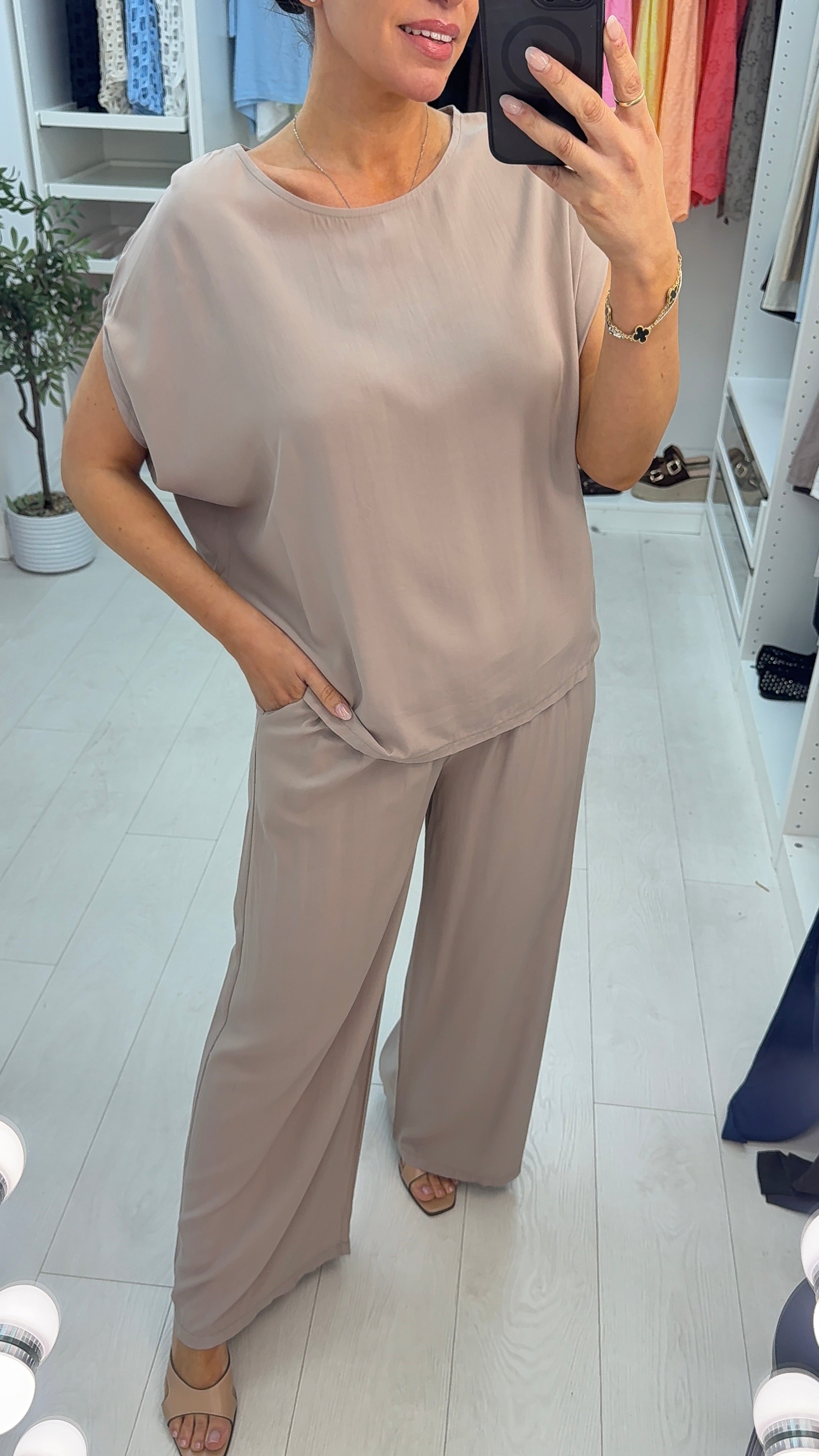 Kandice Plain Loose Fit Co-Ord Set