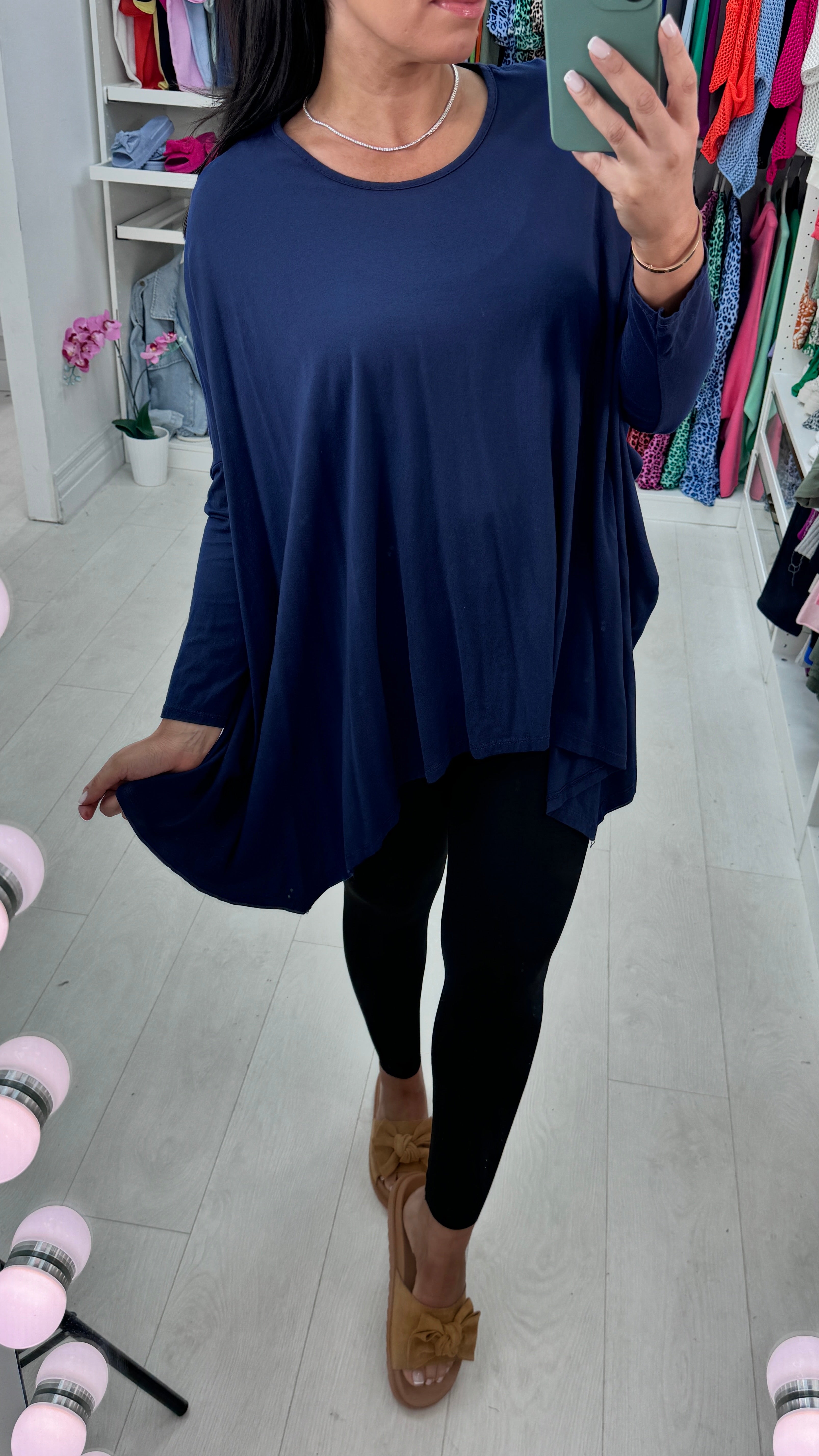 Lesley Plain Asymmetric Lightweight Top