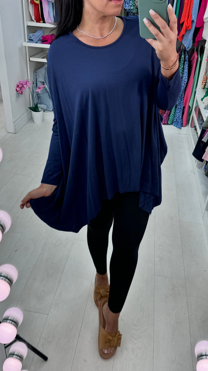 Lesley Plain Asymmetric Lightweight Top