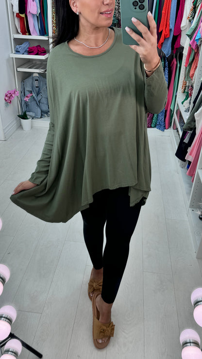 Lesley Plain Asymmetric Lightweight Top