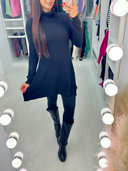 Shane Roll Neck Curved Hem Tunic