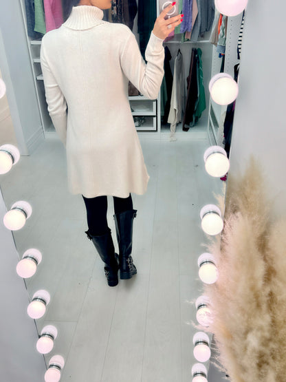 Shane Roll Neck Curved Hem Tunic