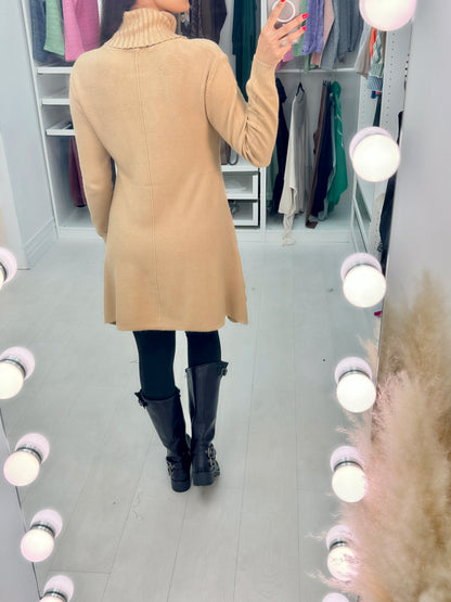 Shane Roll Neck Curved Hem Tunic