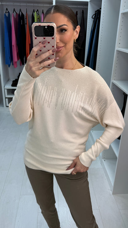 Ffion Embellished Knit Jumper
