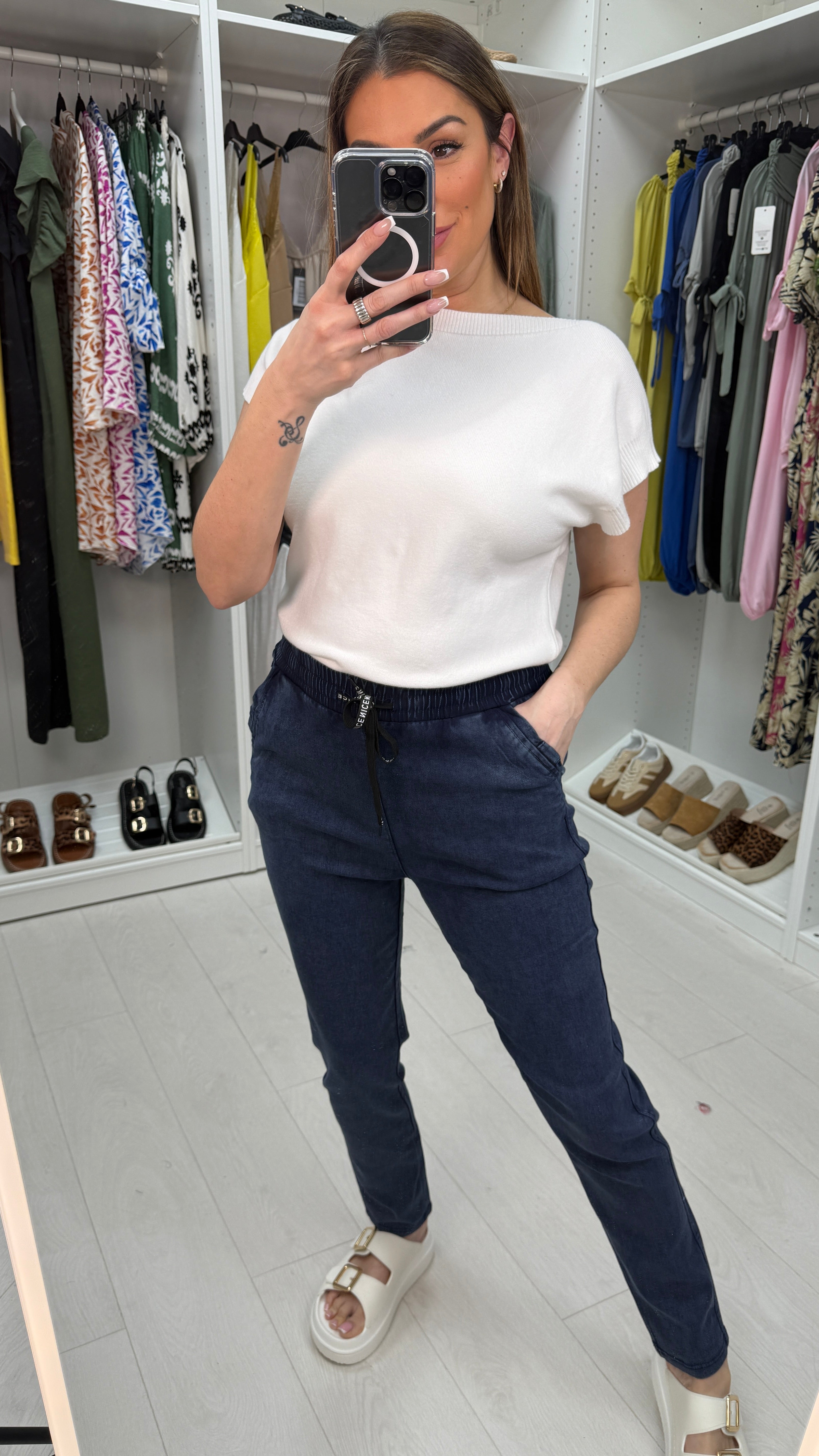 Sando Plain High Waisted Joggers