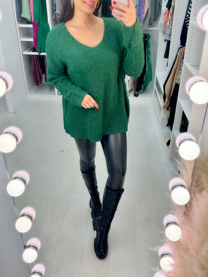 Justice Faux Fur Effect Rib Jumper