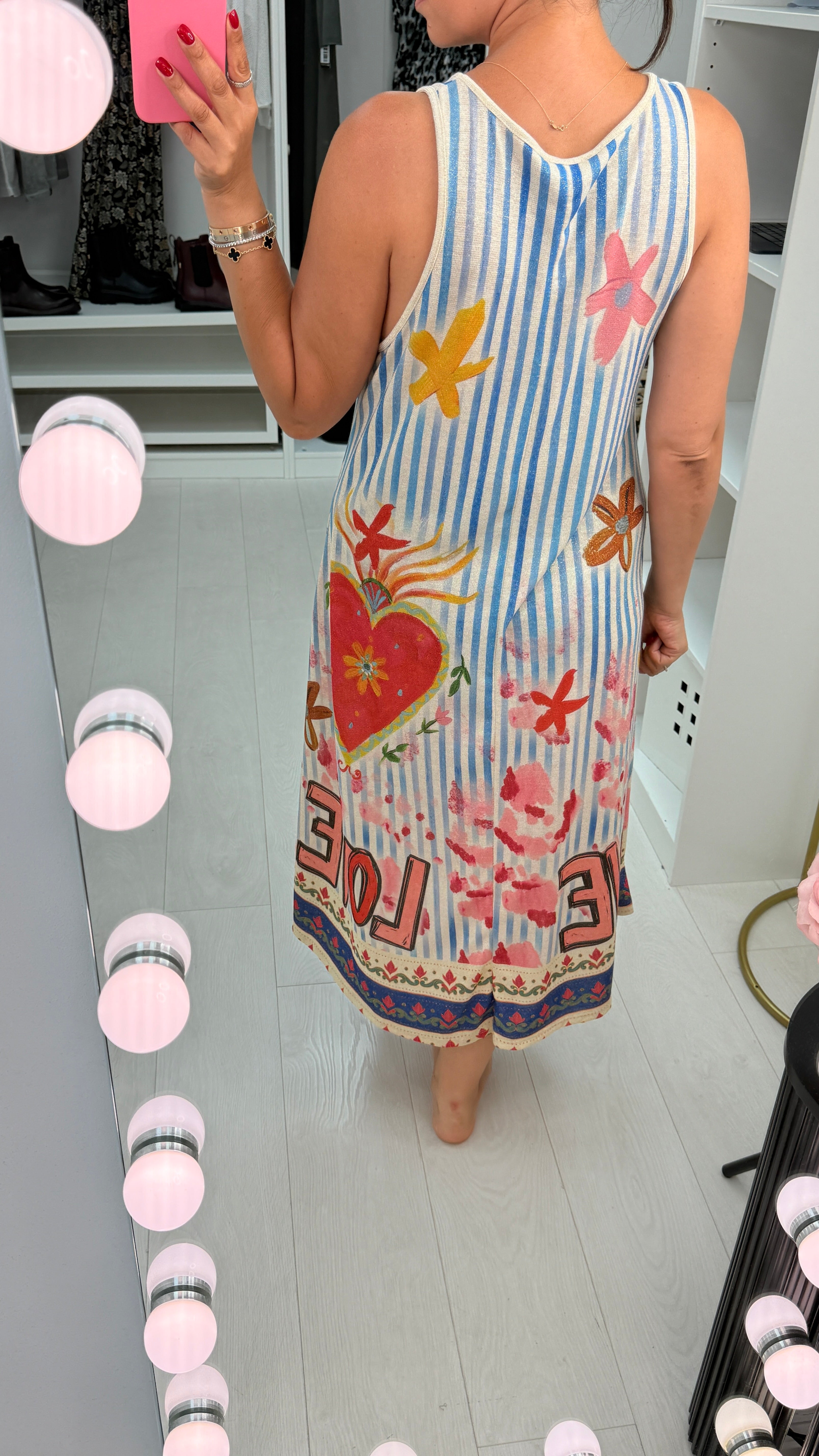 Kalisa 'Love' Slogan Loose Fit Maxi Dress