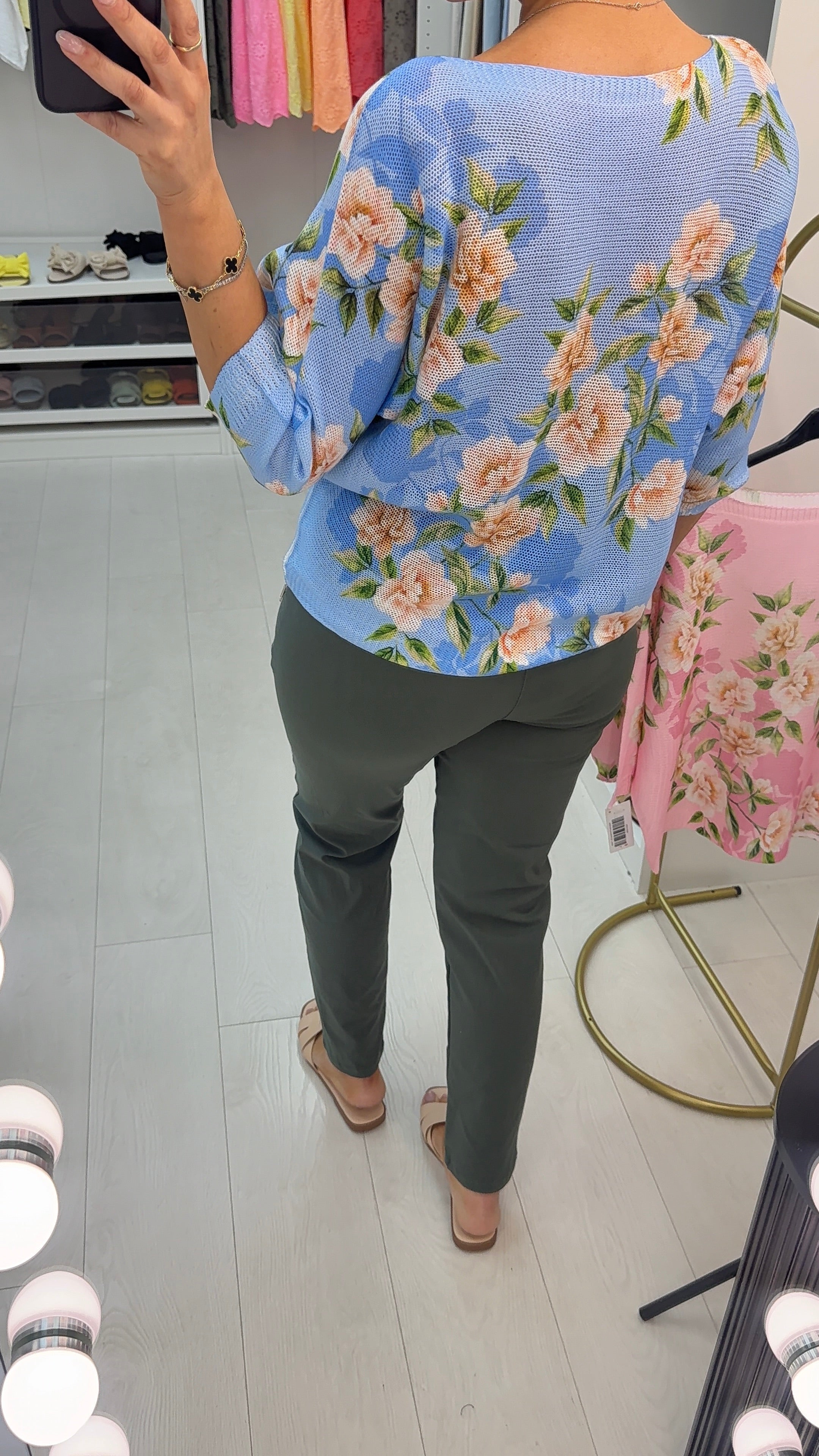 Morita Floral Print Batwing Top