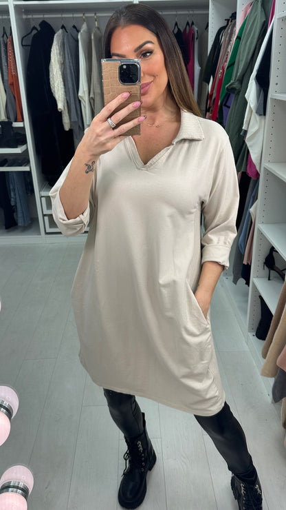 Flora Ribbed Detail Longline Sweatshirt