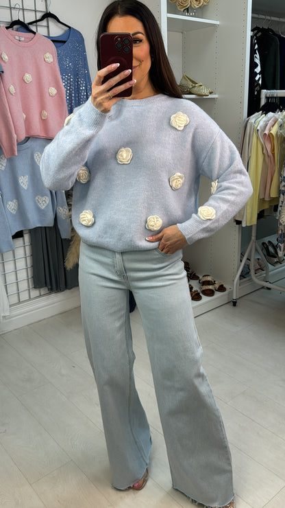 Chivonne 3D Flower Detail Super Soft Jumper