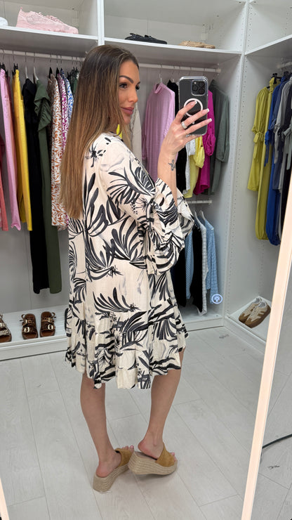 Heidy Frill Hem Smock Dress