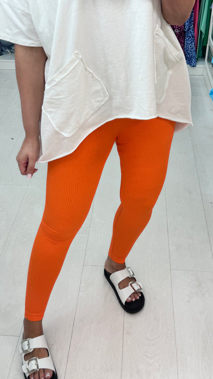 Ella Ribbed High Waist Leggings