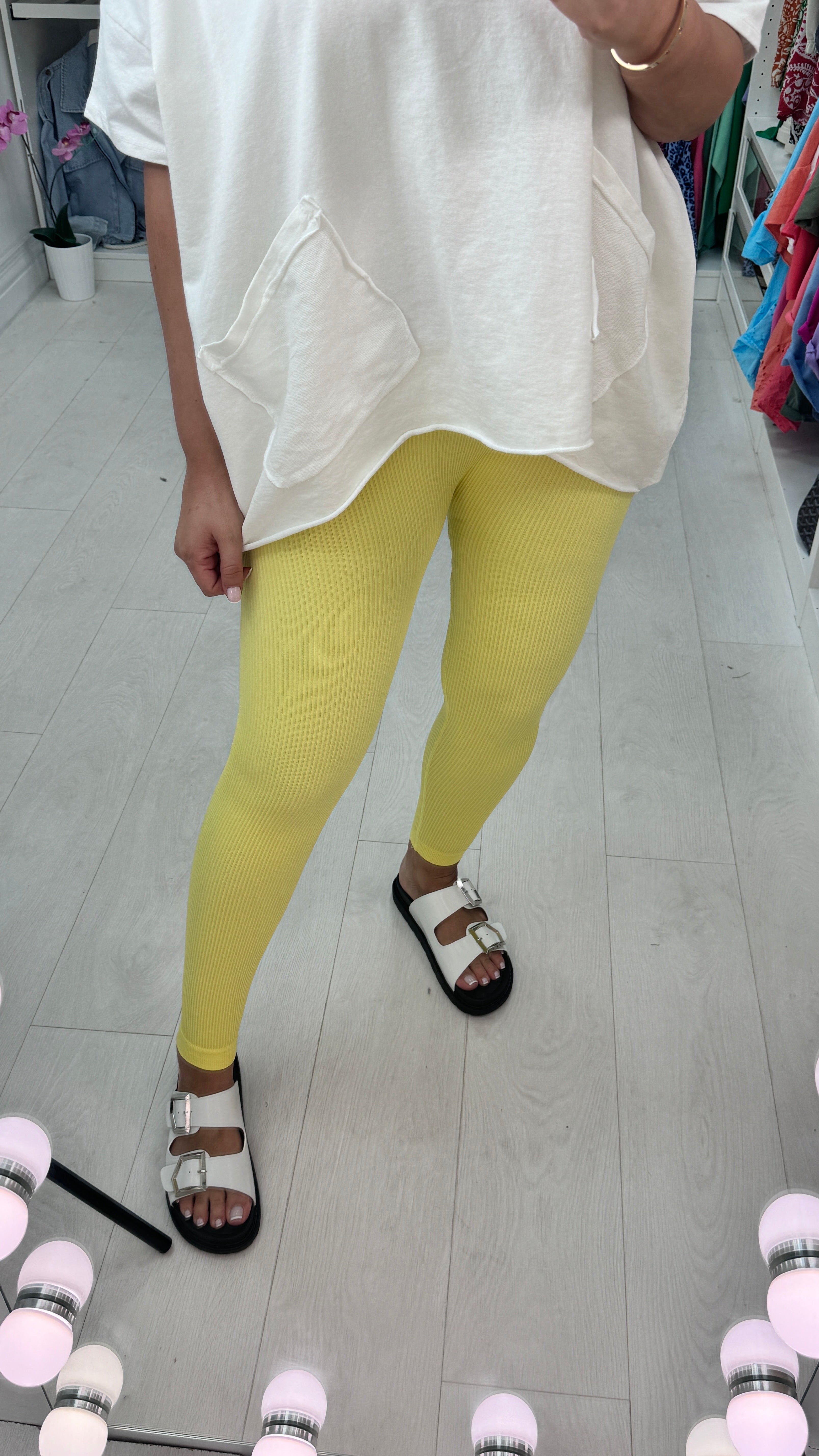 Ella Ribbed High Waist Leggings